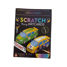 Car Scratch Art Cards 
